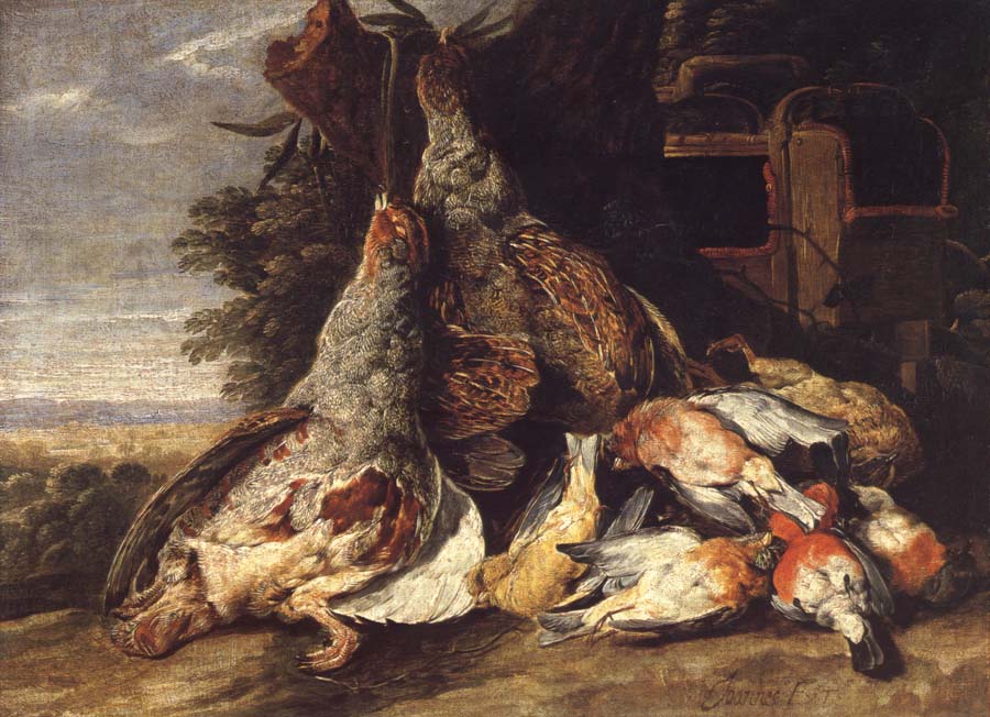 Jan  Fyt Dead Birds in a Landscape